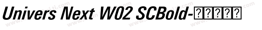 Univers Next W02 SCBold字体转换